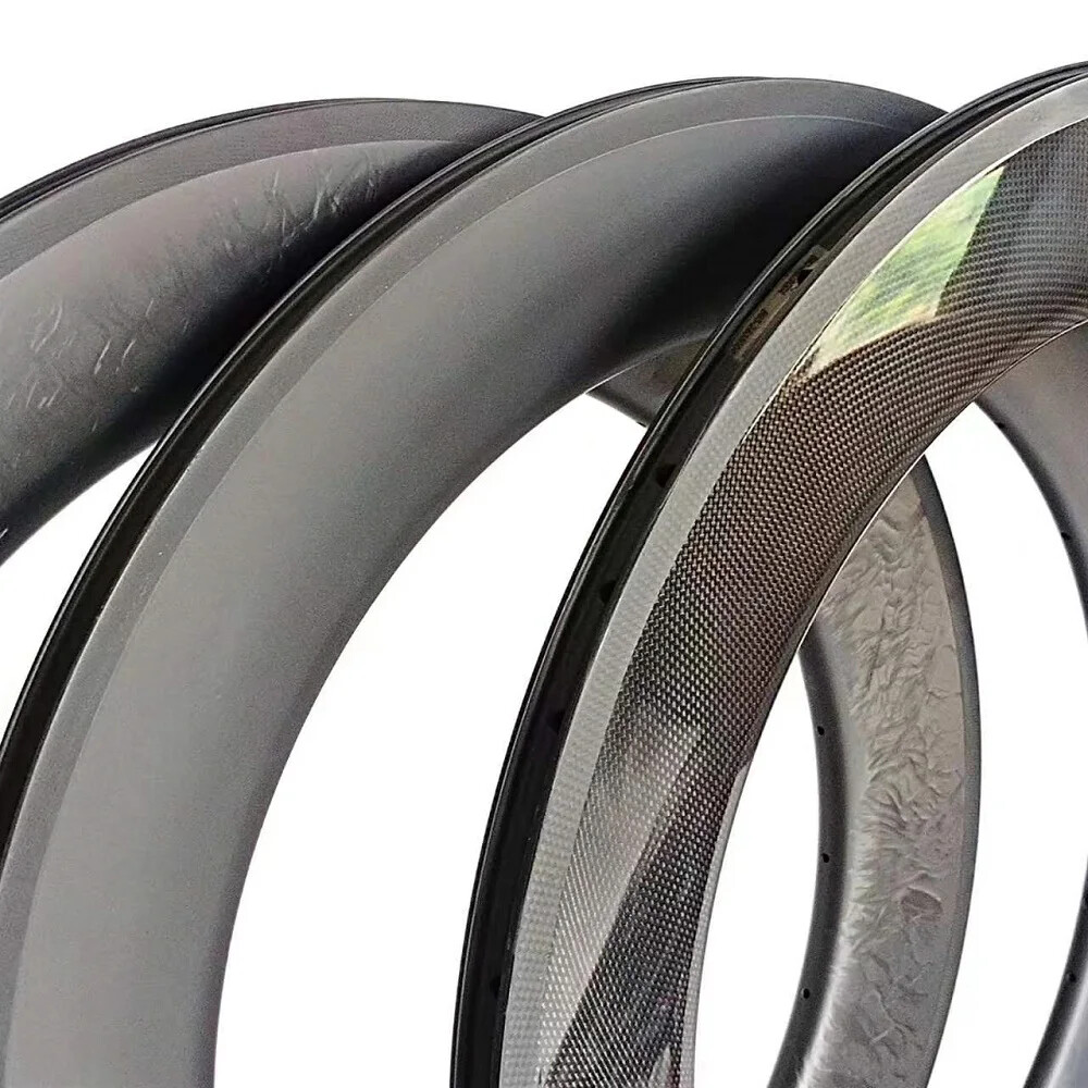 700C Road TT Track Bike Disc Carbon Rims 88mm Depth 25mm Width Tubular Clincher