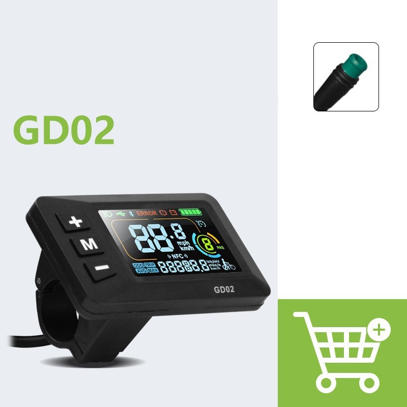 E-Bike Compatible GD02 Smart LCD Color Screen with User Friendly Design EBike