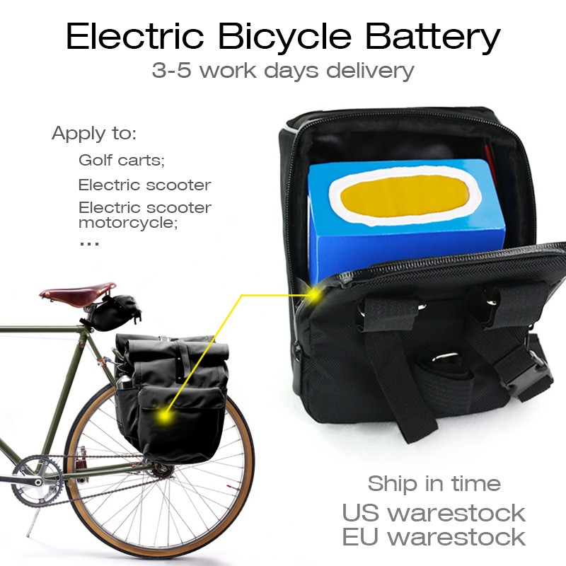 Ebike Battery 36V 48V 72V 15AH/20AH/30AH Li-Ion for 0~3000W Electric Scooter US
