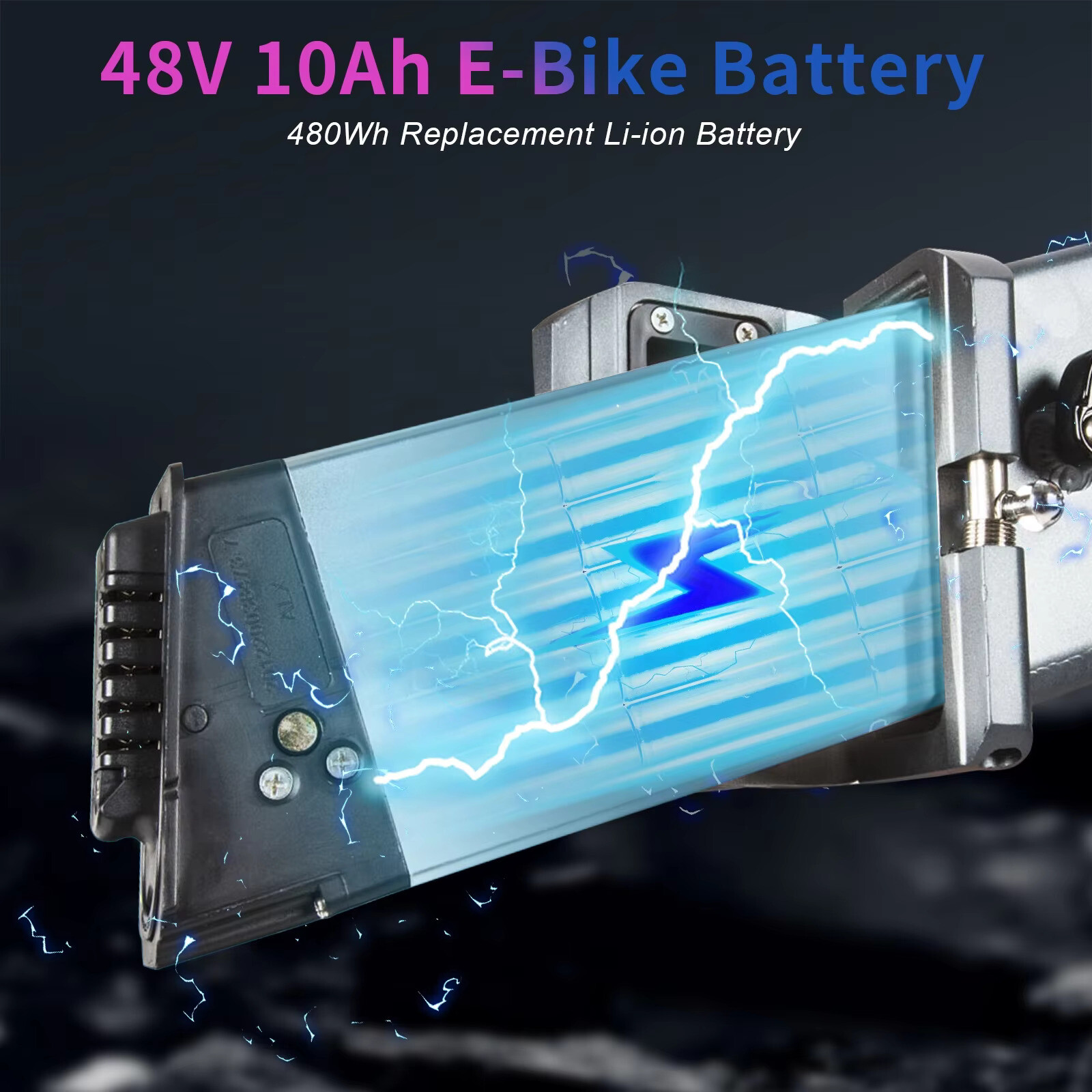 for SAMEBIKE BEZIOR KAISDA 48V 10Ah Electric Bike Li-ion Battery Replacement