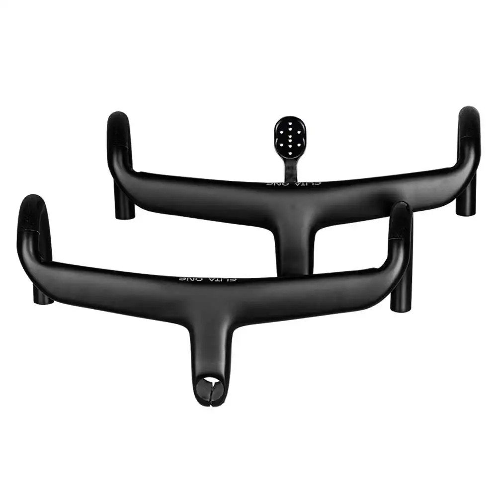 Road Bicycle Carbon Integrated Handlebar 28.6mm with Spacers Cycling Parts