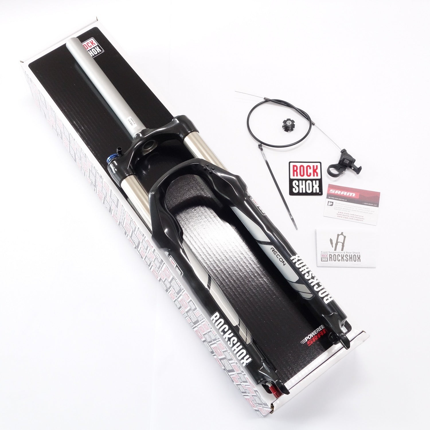 RockShox Recon Silver TK Solo Air 26″ MTB Fork 100mm 9mm QR Straight 40mm Offset