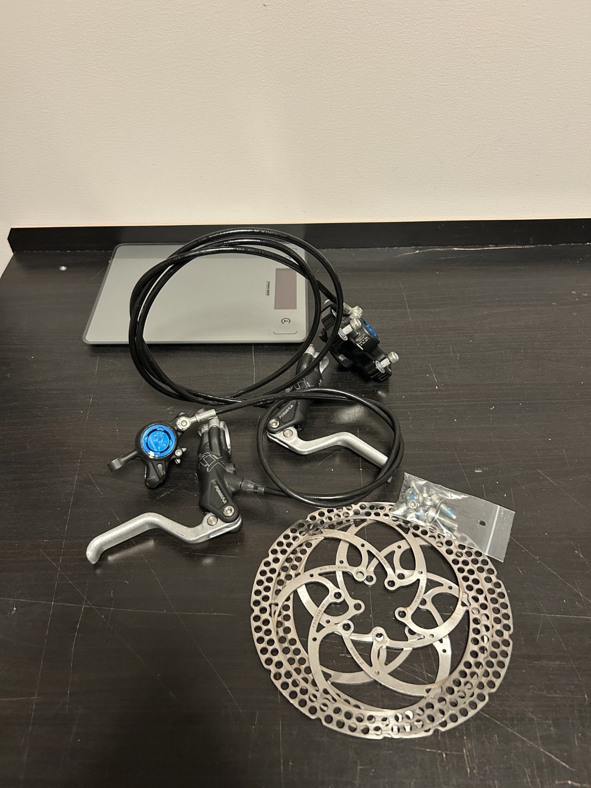 Formula RX Brakes Set F&R Black Matt Blue