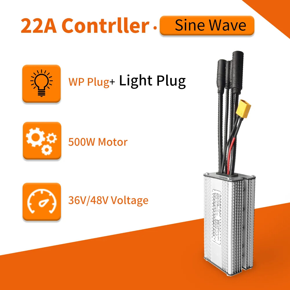 Electric Bicycle KT Controller 36V 48V Waterproof Brushless 250W 350W 500W 1000W