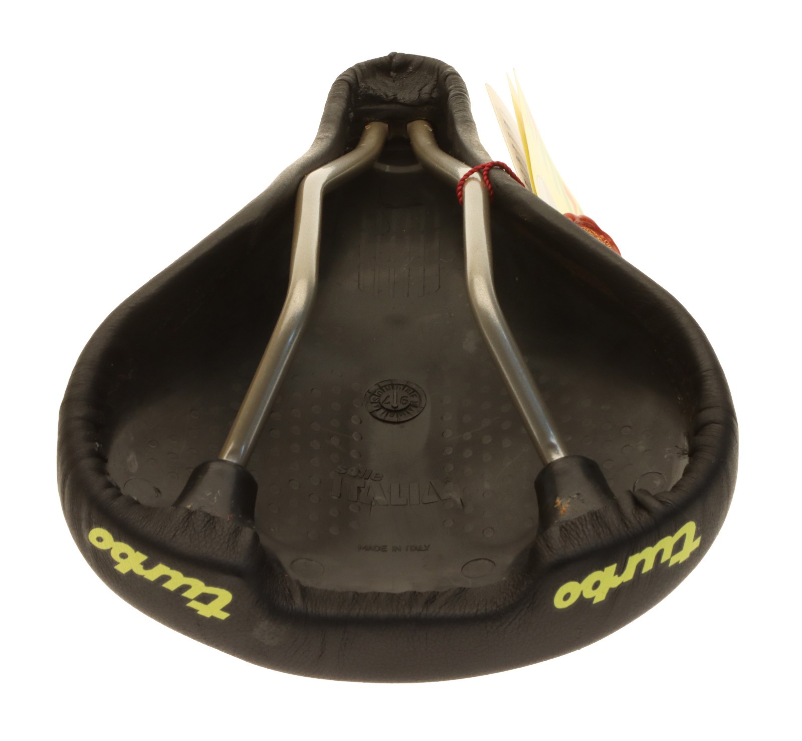 Selle Italia Ladies Turbo Saddle FeC Alloy Black Smooth Leather 1997 NOS NEW