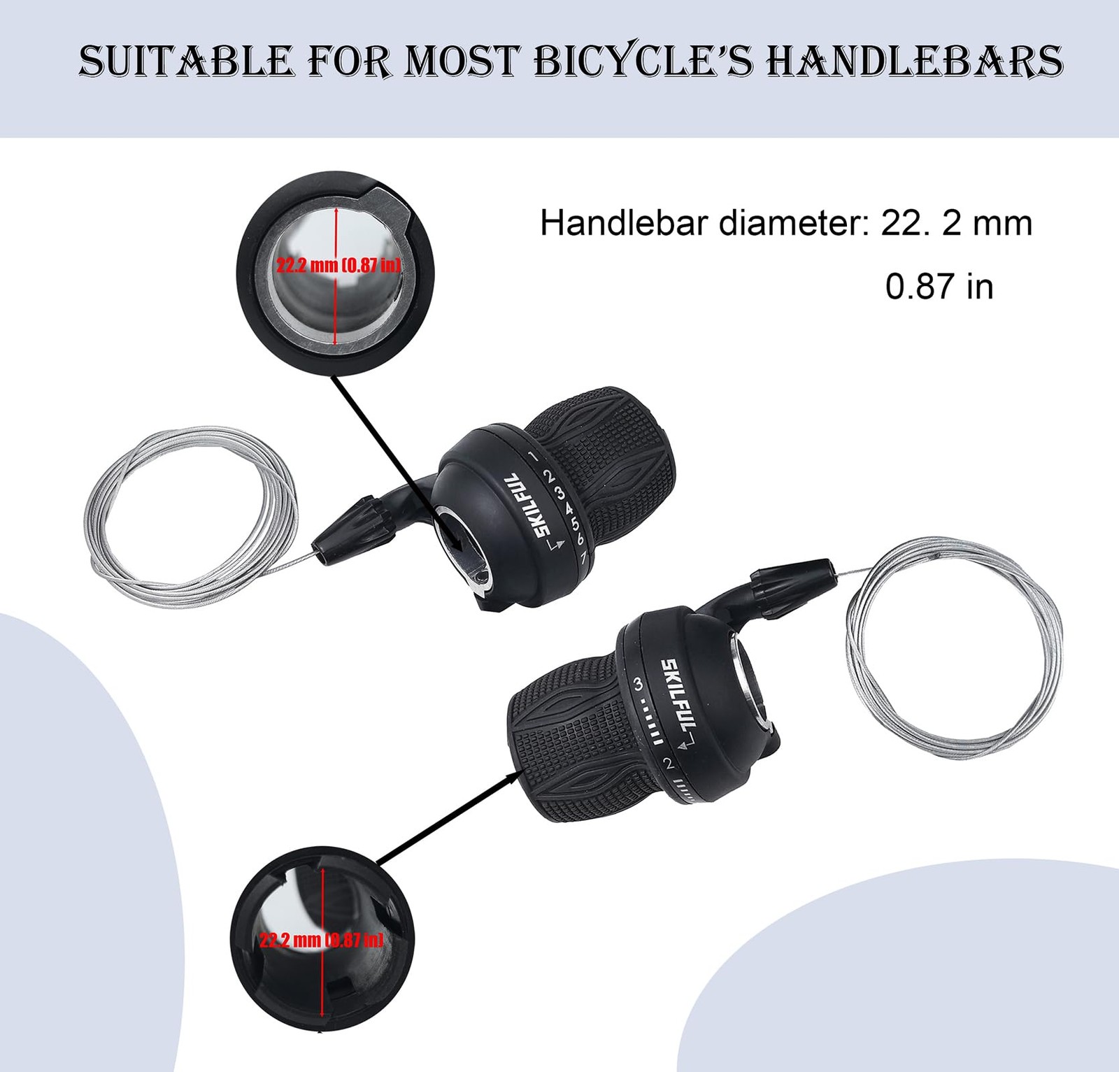 3X7 Speed Grip Shift MTB Bike 21S DIP Bicycle Twist Gear Shifter