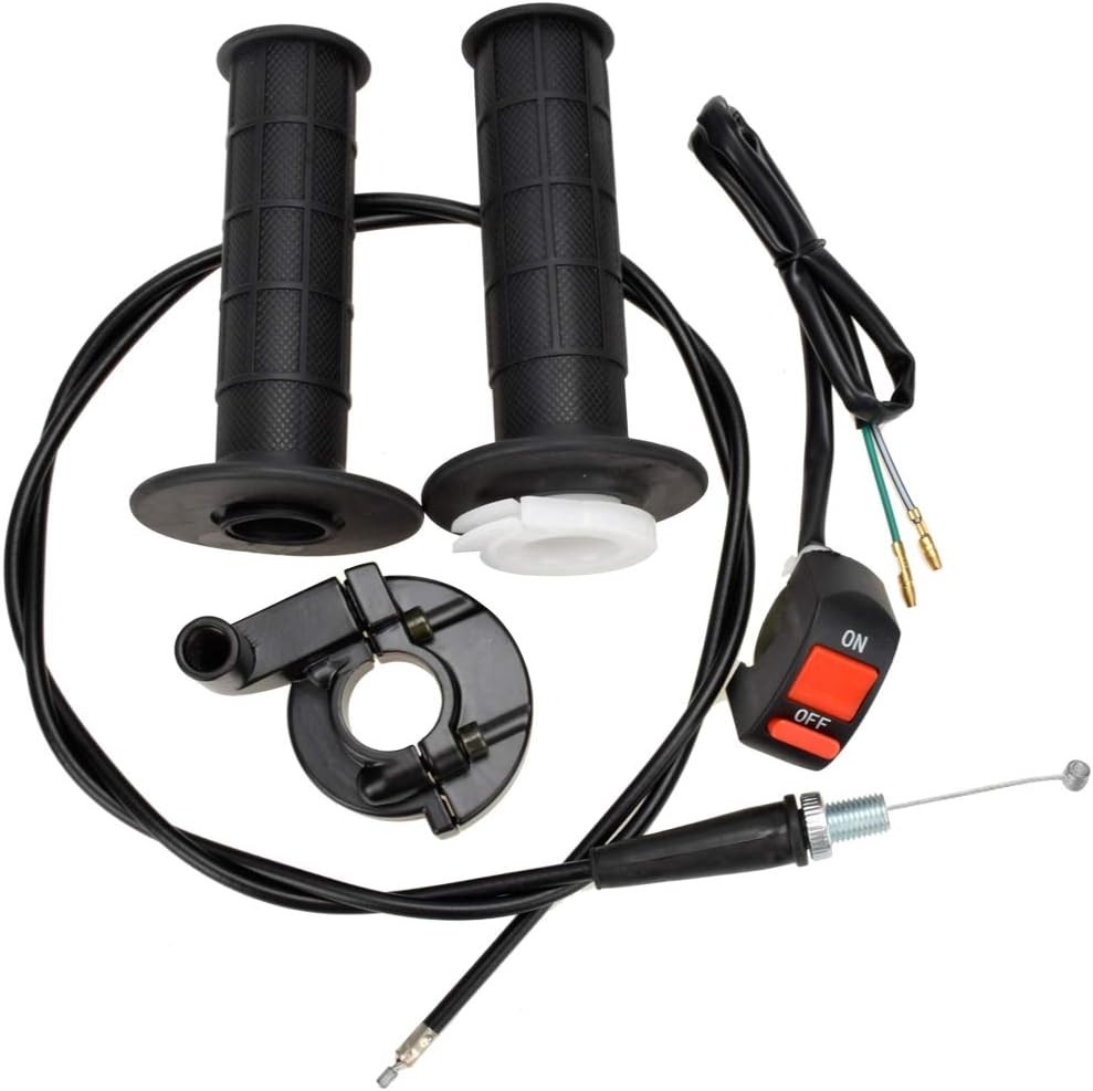 Mini Bike Throttle Cable Kit 22mm Handlebar Grip Motorcycle ATV Scooter
