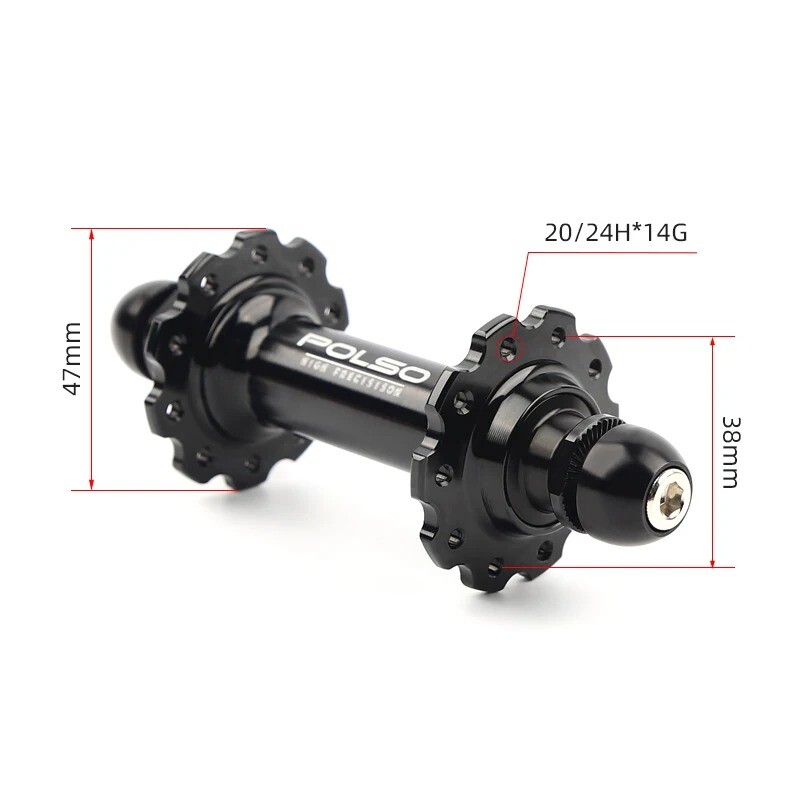 20 24 Hole Fixed Gear Bike Front Rear Hub Fixie Flip Flop Track Bicycle Hub Part