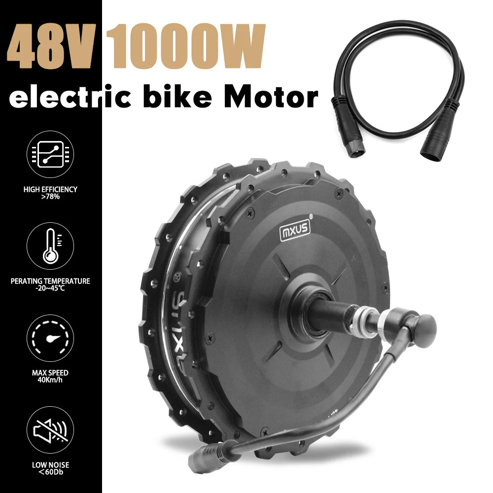 48V 1000W Electric Bike Motor REAR ROTATE Brushless Gear Hub Motor 45-55km/h
