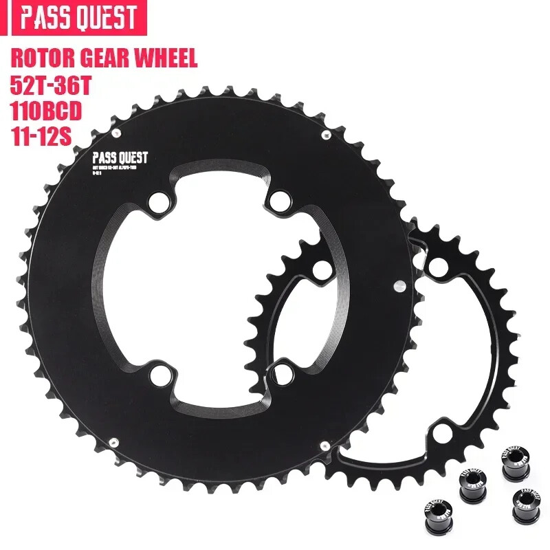 110BCD Chainring Road Bike for ROTOR 4 Claw Double Chainring 52-36/53-39/56-42T
