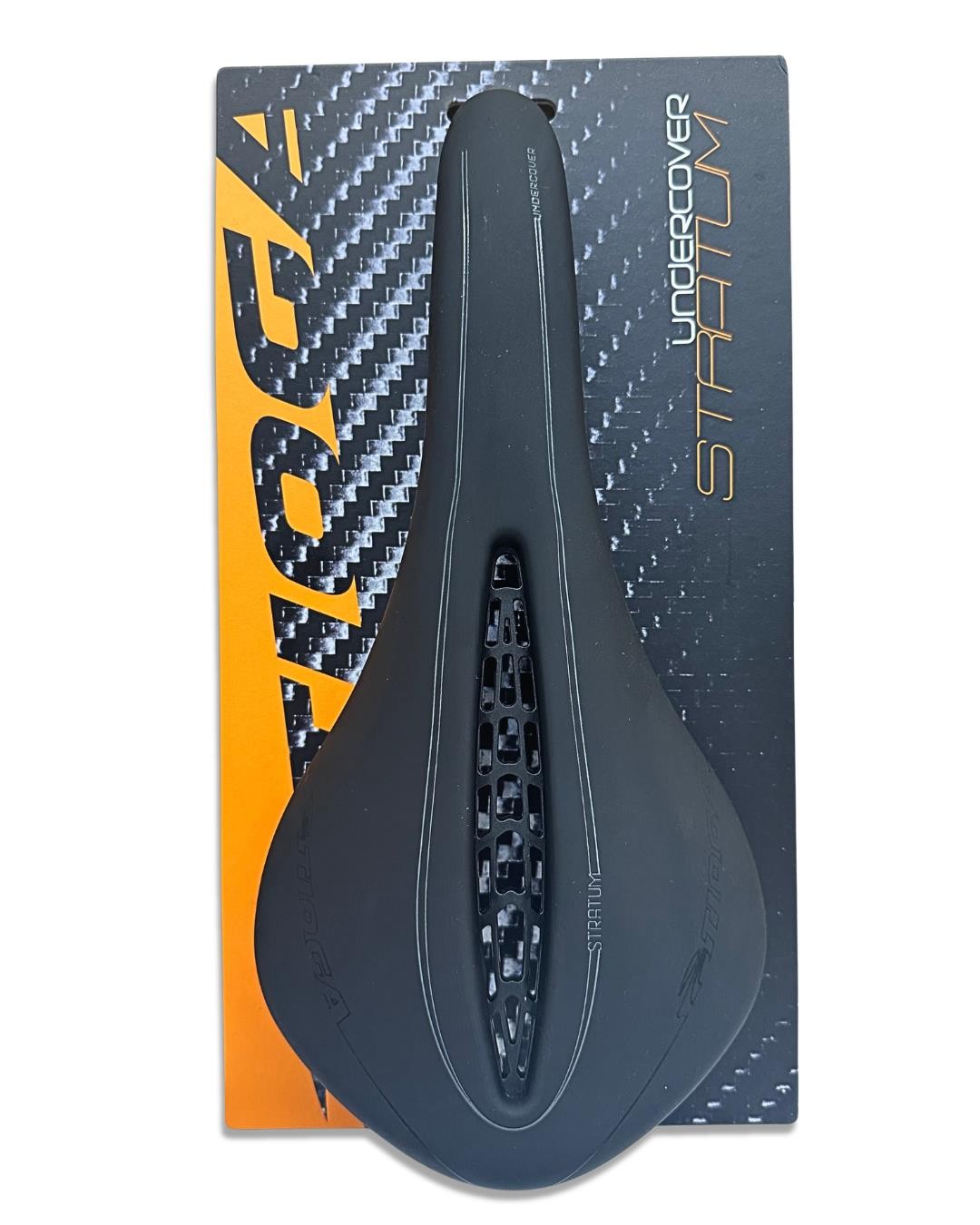 Tioga Undercover Stratum Carbon Bike Saddle Carbon Rails 285x140mm 150g