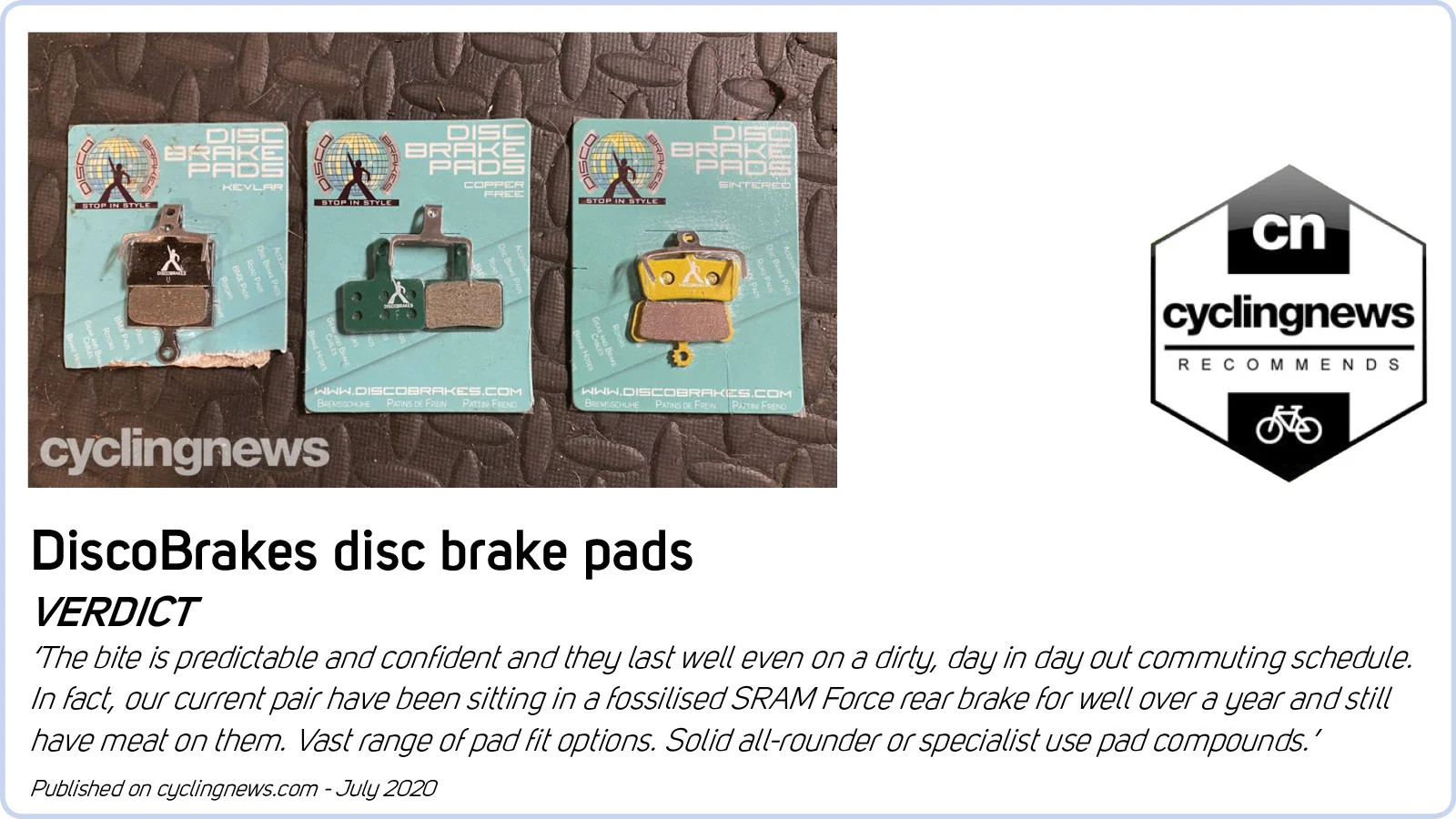 DiscoBrakes Pads for Hope V4 Disc Brake, Semi-Metallic, MTB Mountain Bike