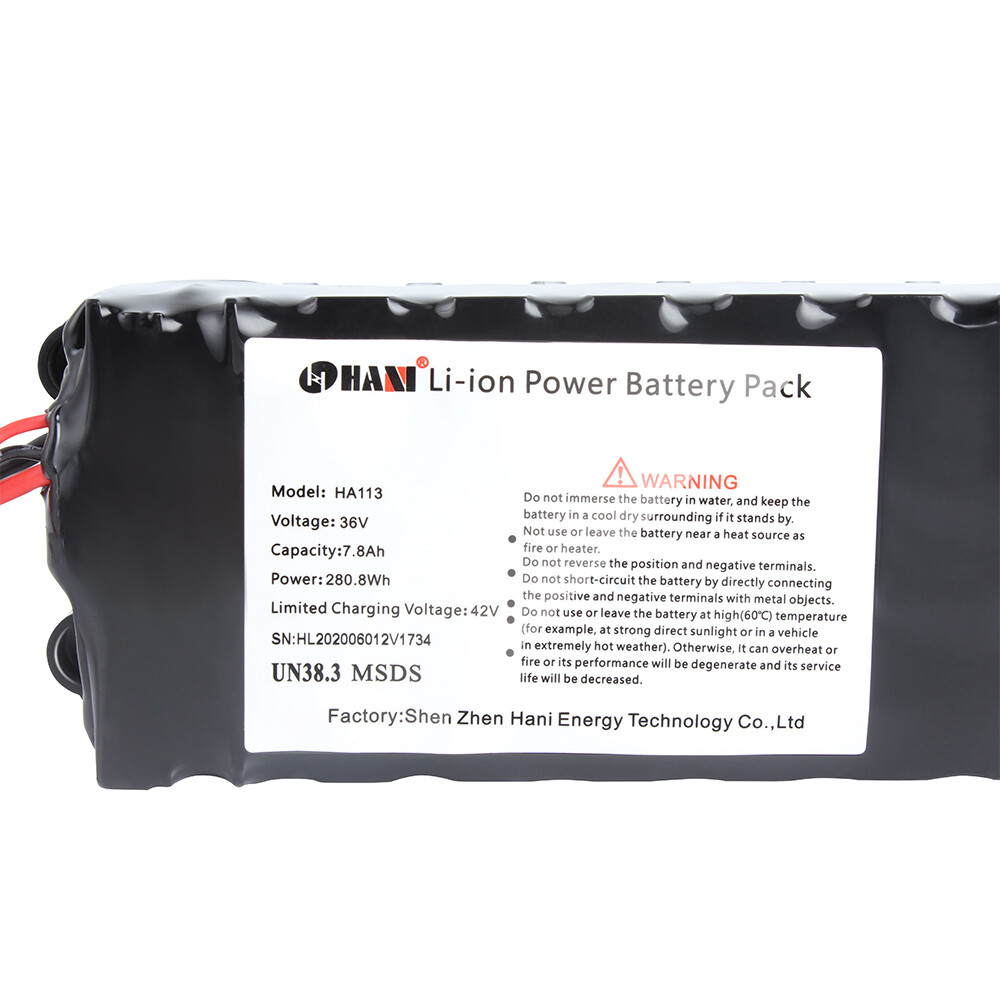 36V 7.8Ah Replacement Battery for Electric Scooter Ebike Lithium li-ion Battery