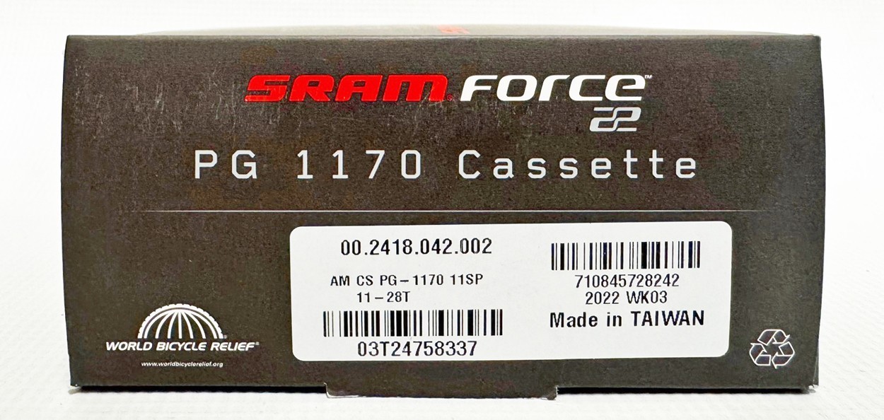 SRAM PG-1170 Cassette – 11 Speed, 11-28t, Silver
