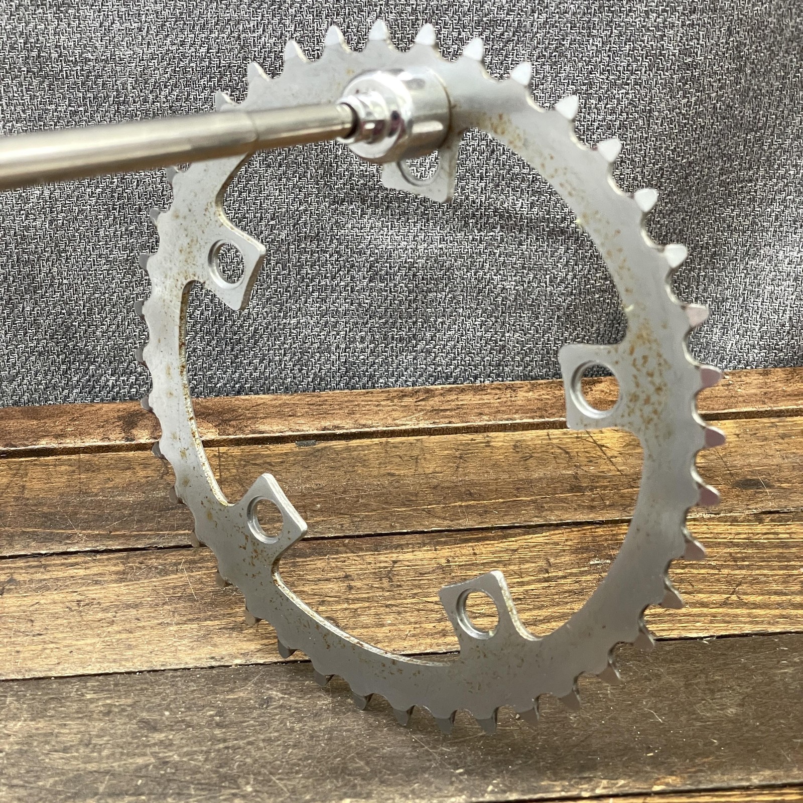Vintage Sugino 40T Chainring 110 BCD 5-Arm Silver Steel Sprocket 40 Tooth BMX