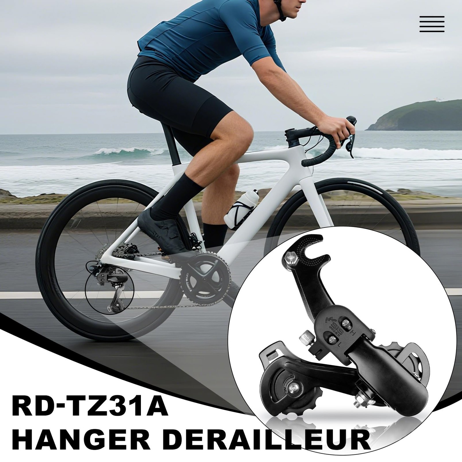 Bike Rear Derailleur RD-TZ31A 6/7 Speed Derailleur Hanger Mount for Mountain,…
