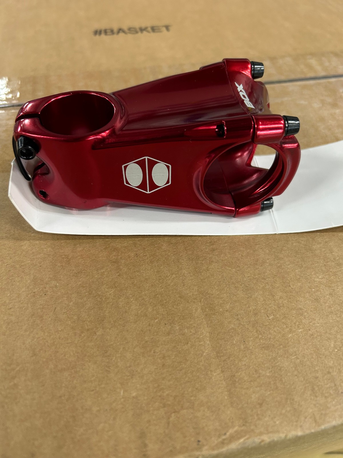 BOX Components Cusp MTB Bicycle Stem 35mm Clamp x 65mm Length Red New