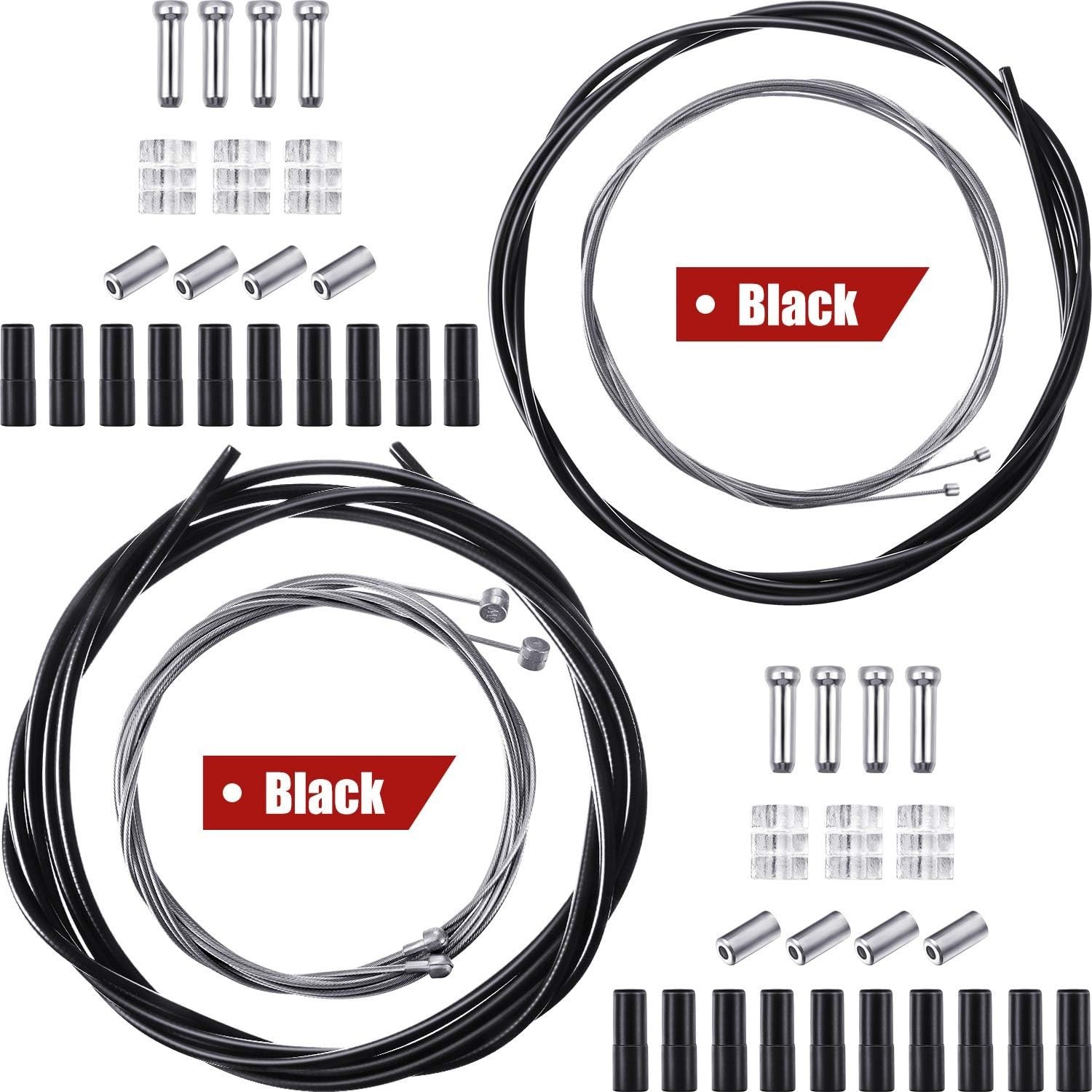 Universal Bike Brake & Shift Cable Kit for Mountain & Road Bikes