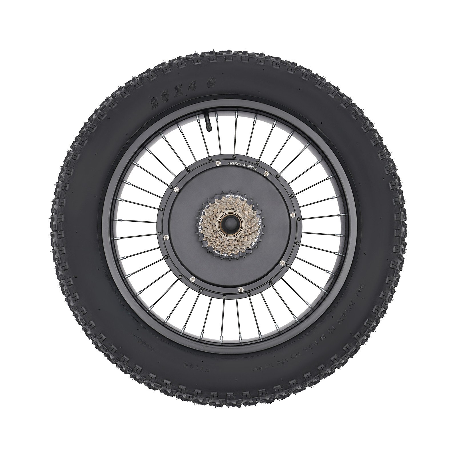 20in Rear Wheel 48V 1500W Electric Bicycle Ebike Conversion Kit Hub Motor LCD