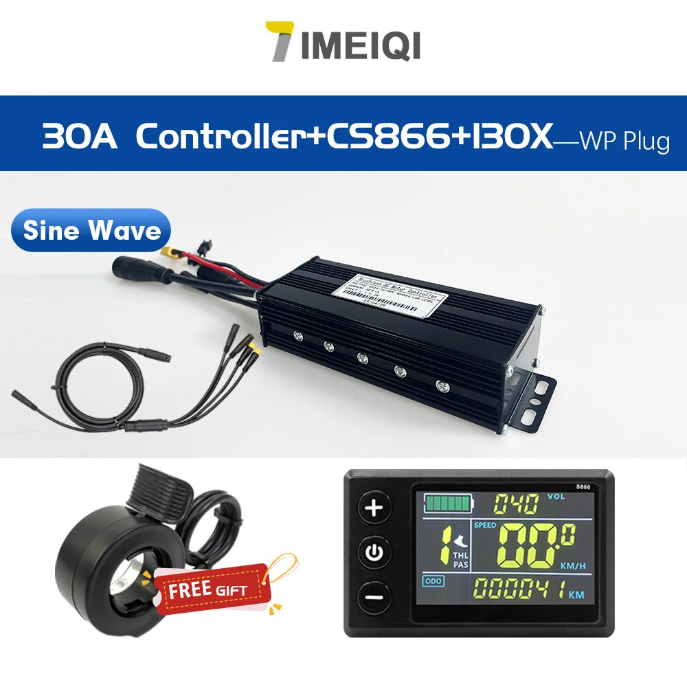 E-bike Sinawave Controller 24V/36V/48V 17A 26A 30A 40A 45A with LCD DIsplay