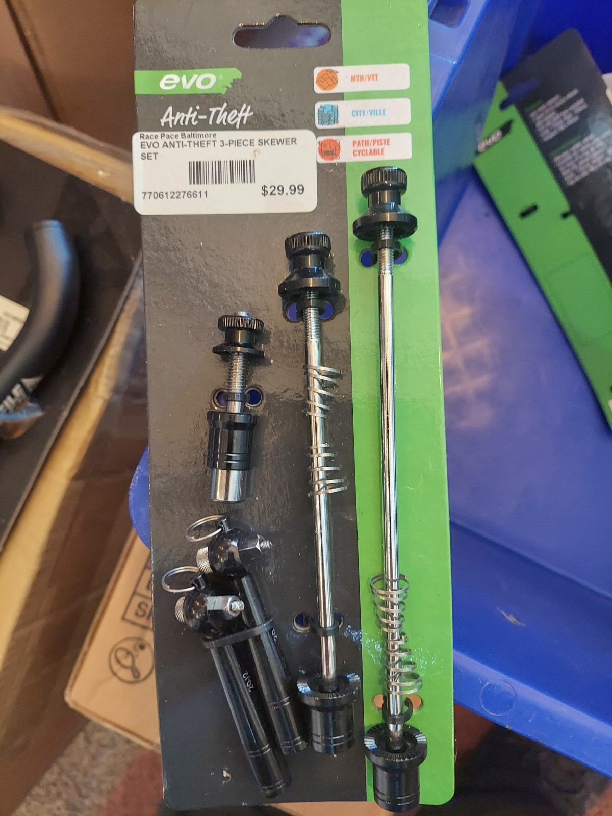 Evo Anti-theft Skewer Set