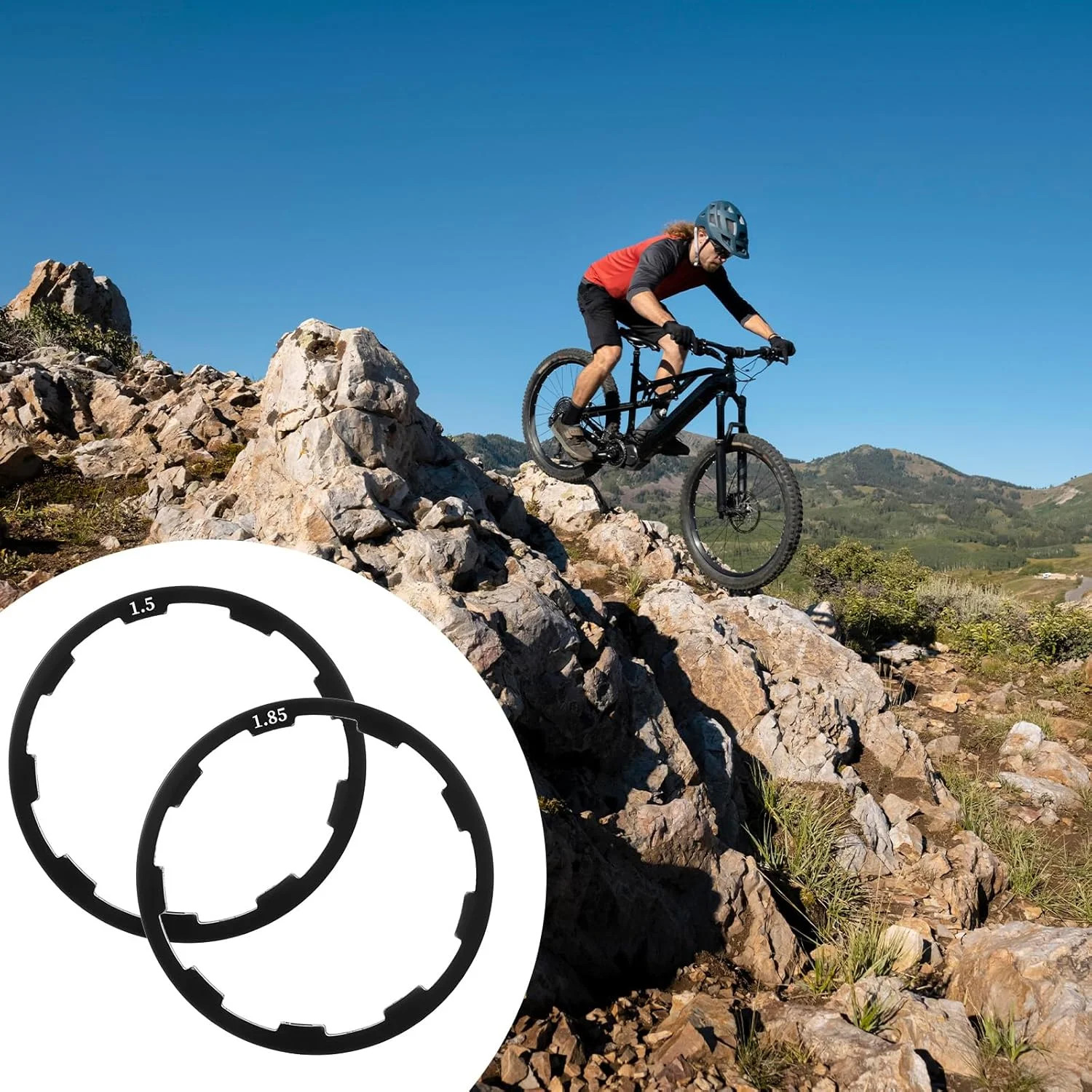 Aluminum Alloy Bike Cassette Spacer Set for 7-11 Speed Bottom Brackets