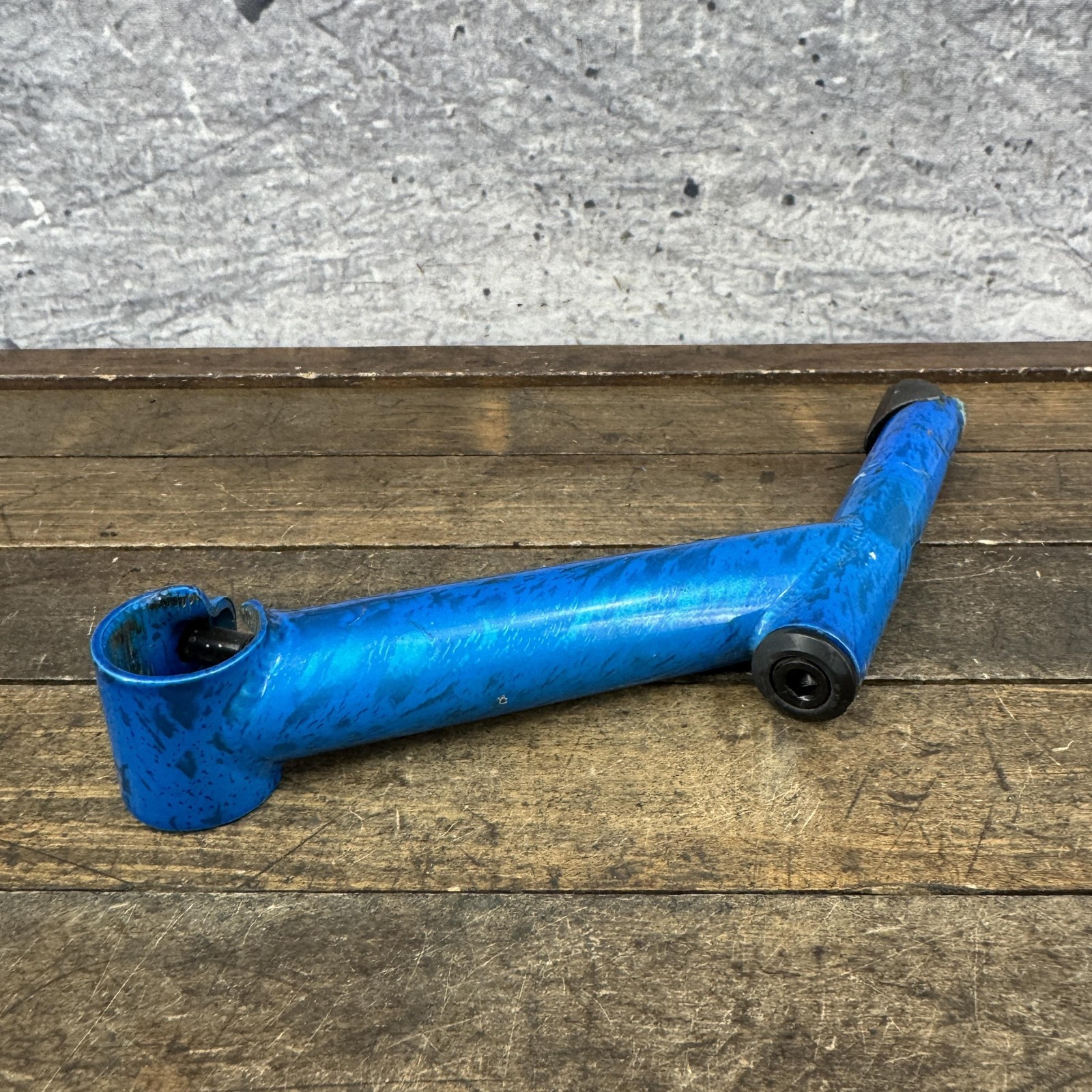 Vintage GT Outpost Blue Quill Stem All Terra 1in 22.2 Splatter Paint Riser MTB