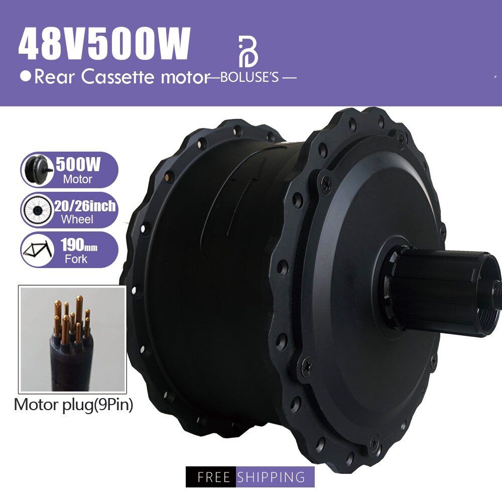 Snow Electric Bike 36V 48V 500W Front Rear Brushless Motor for 20 26inch 4.0Tire