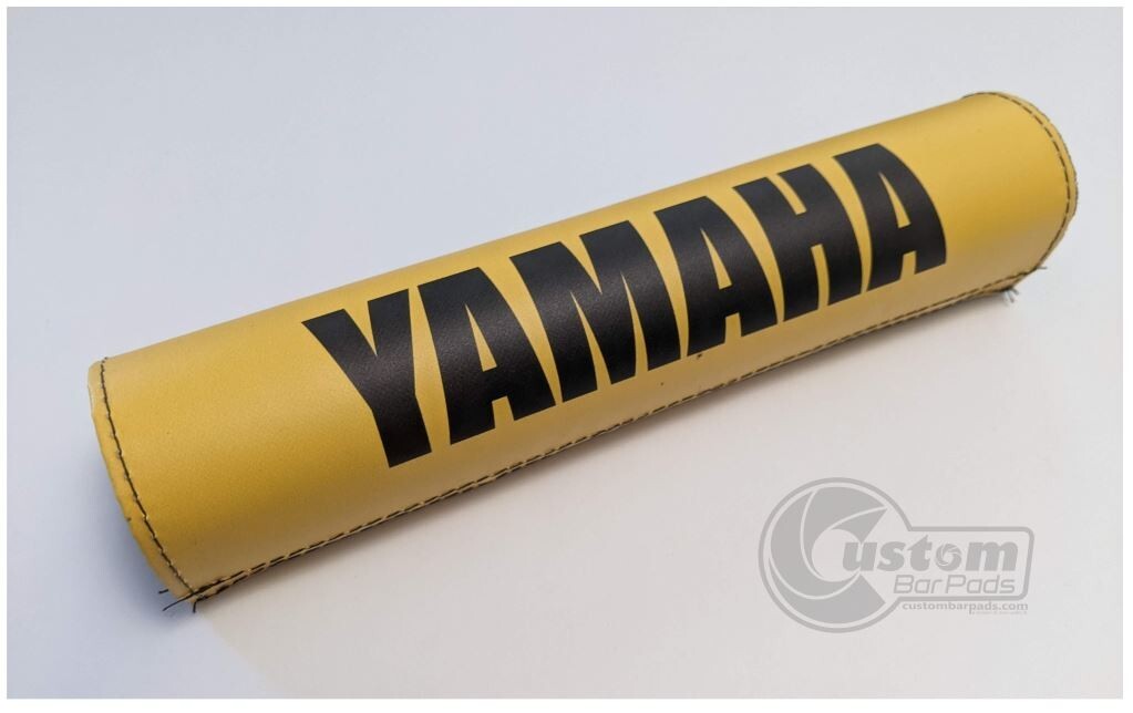 Yamaha Vintage Design Motorcycle Bar Pad 10″ Yellow Matte Finish