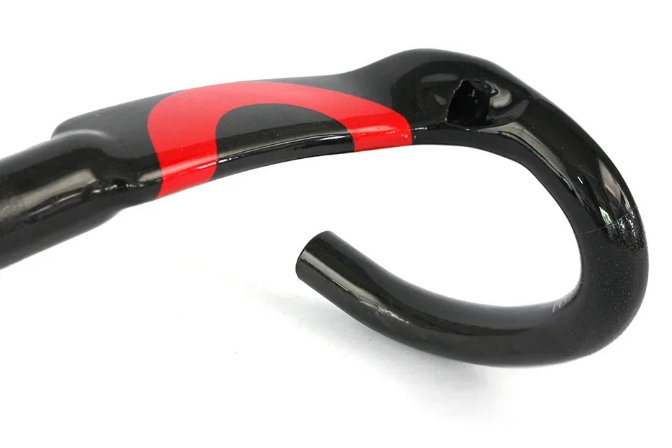 Road Bike Carbon Handlebar Breaking The Wind Bend Handle 31.8*400/420/440mm