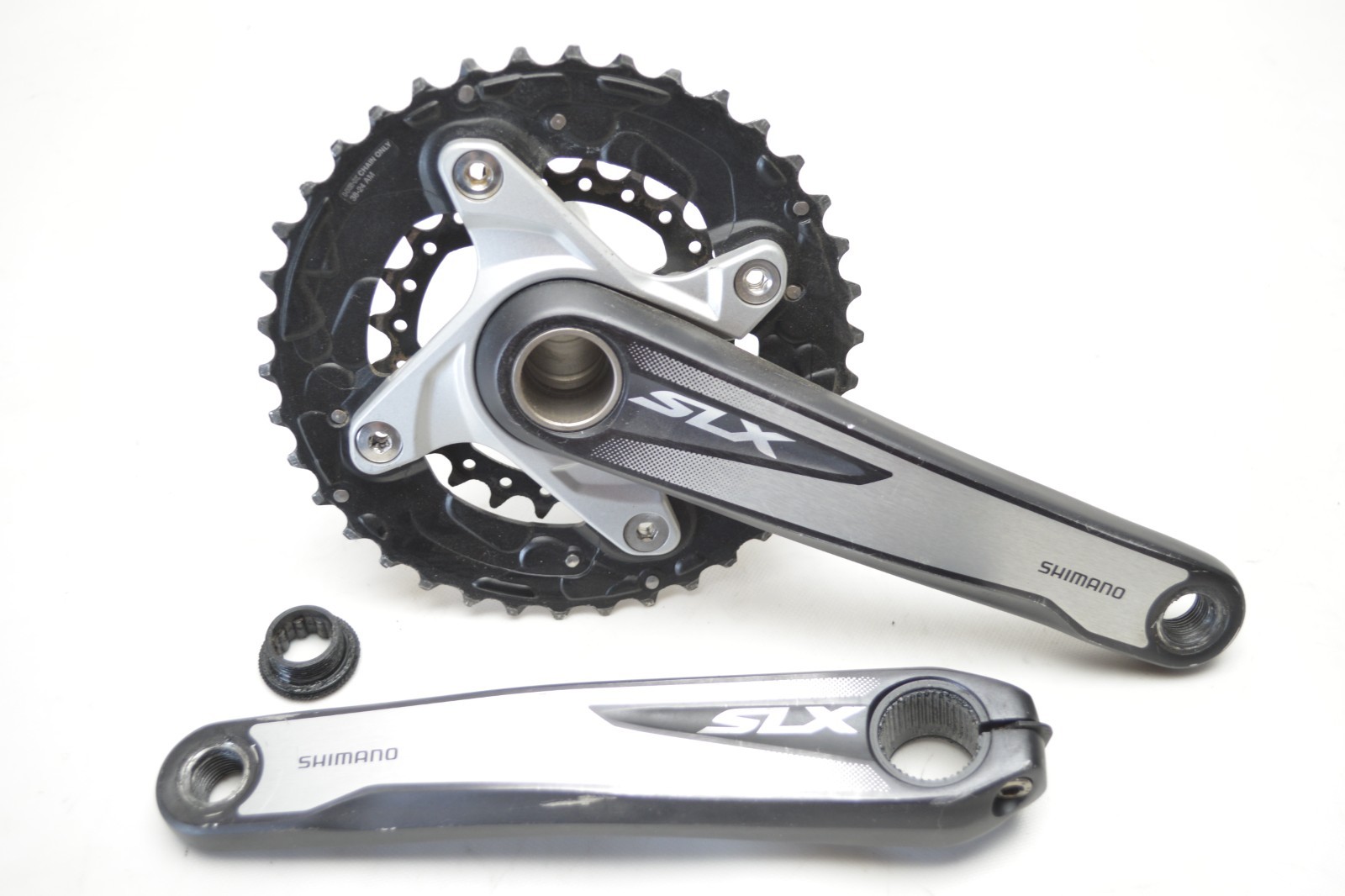 SHIMANO SLX 10 S HOLLOWTECH II BICYCLE 175 MM 38/24 TOOTH 73 MM CRANKSET FC-M675