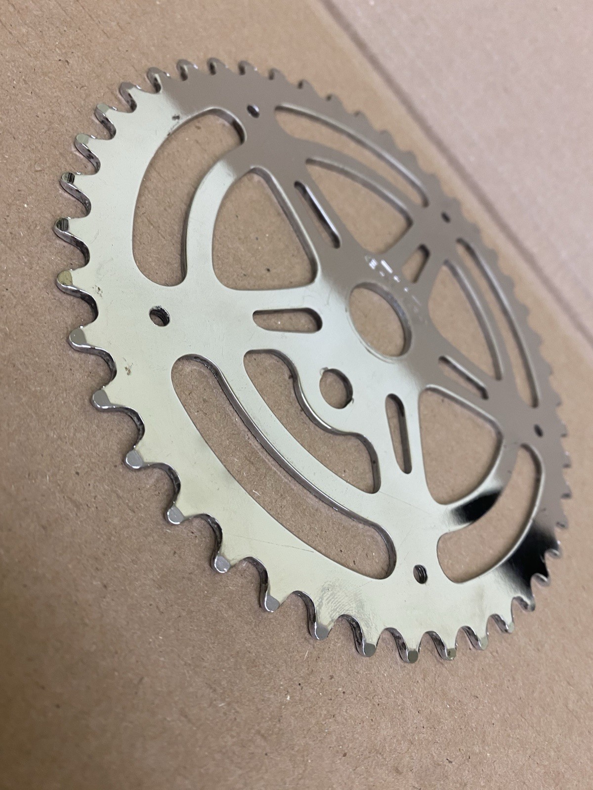 Keihin 44T Chrome Plated Nice Steel Chainring Vintage Bmx GT05151