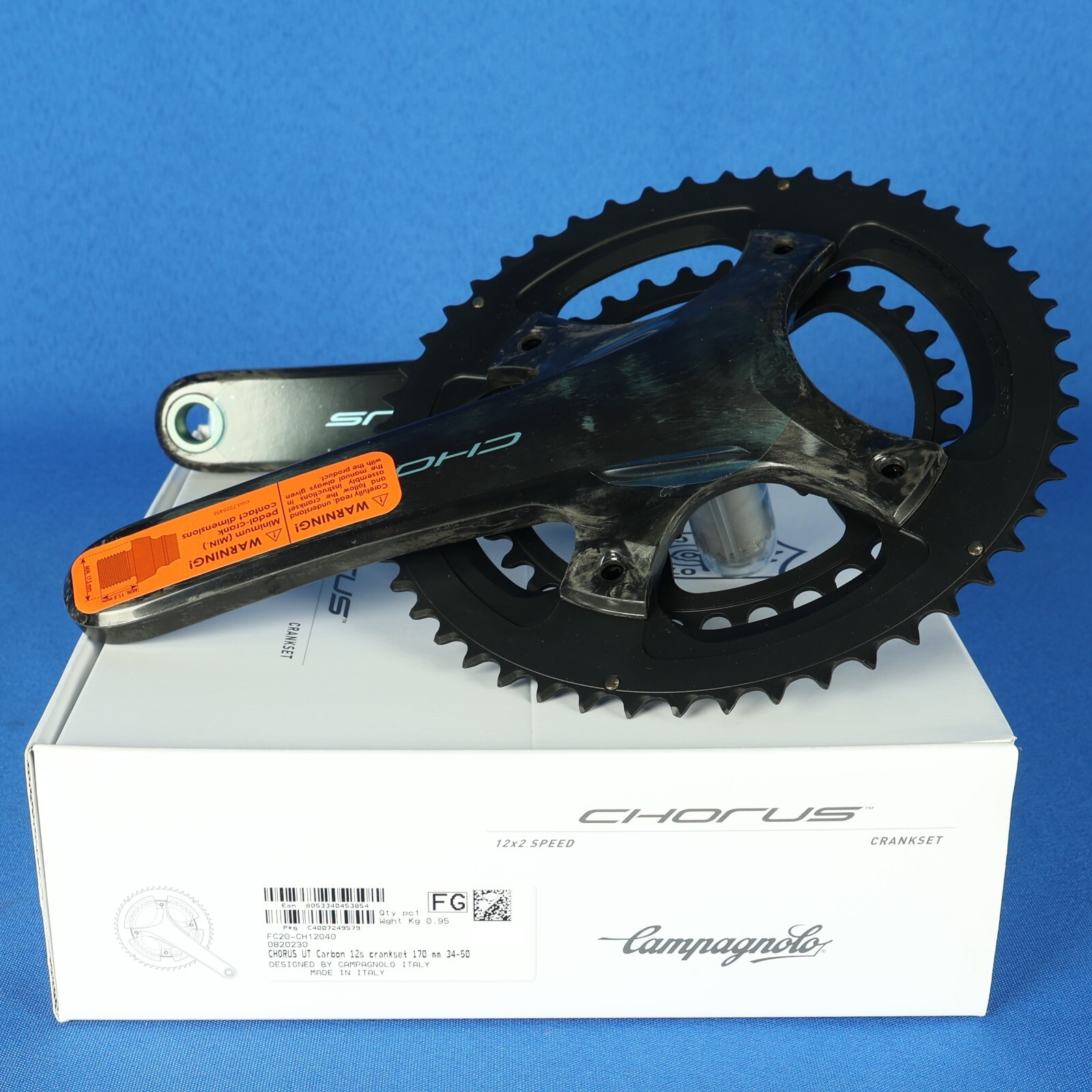 Campagnolo Chorus 2×12 Speed UT Carbon Crankset 170mm 50-34T FC20-CH12040