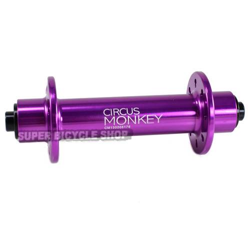 Circus Monkey HRW Road Hubs, 24 Hole ,1 Pair, Purple