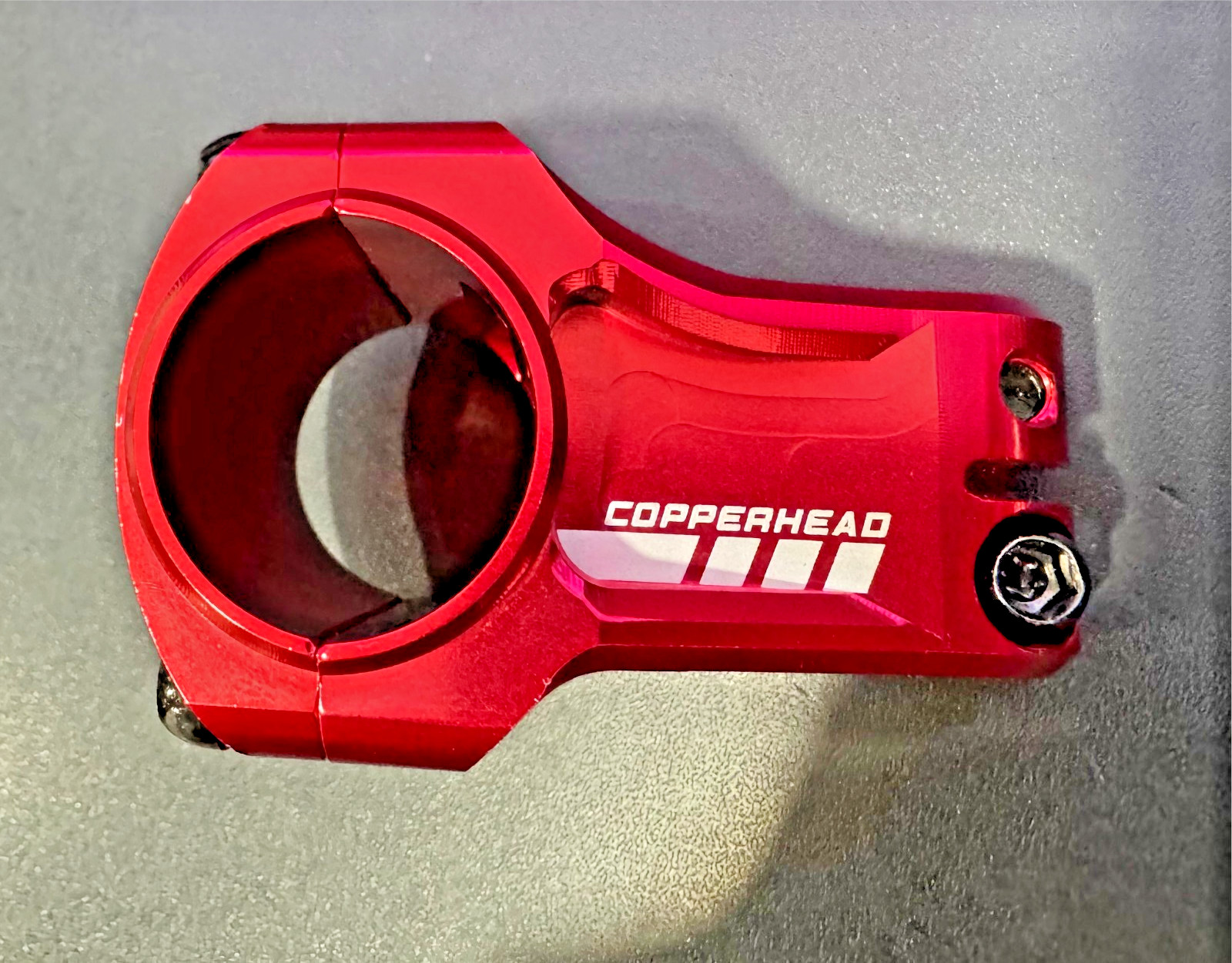 Deity Copperhead Bike Stem, Red, 35mm Length x 31.8mm