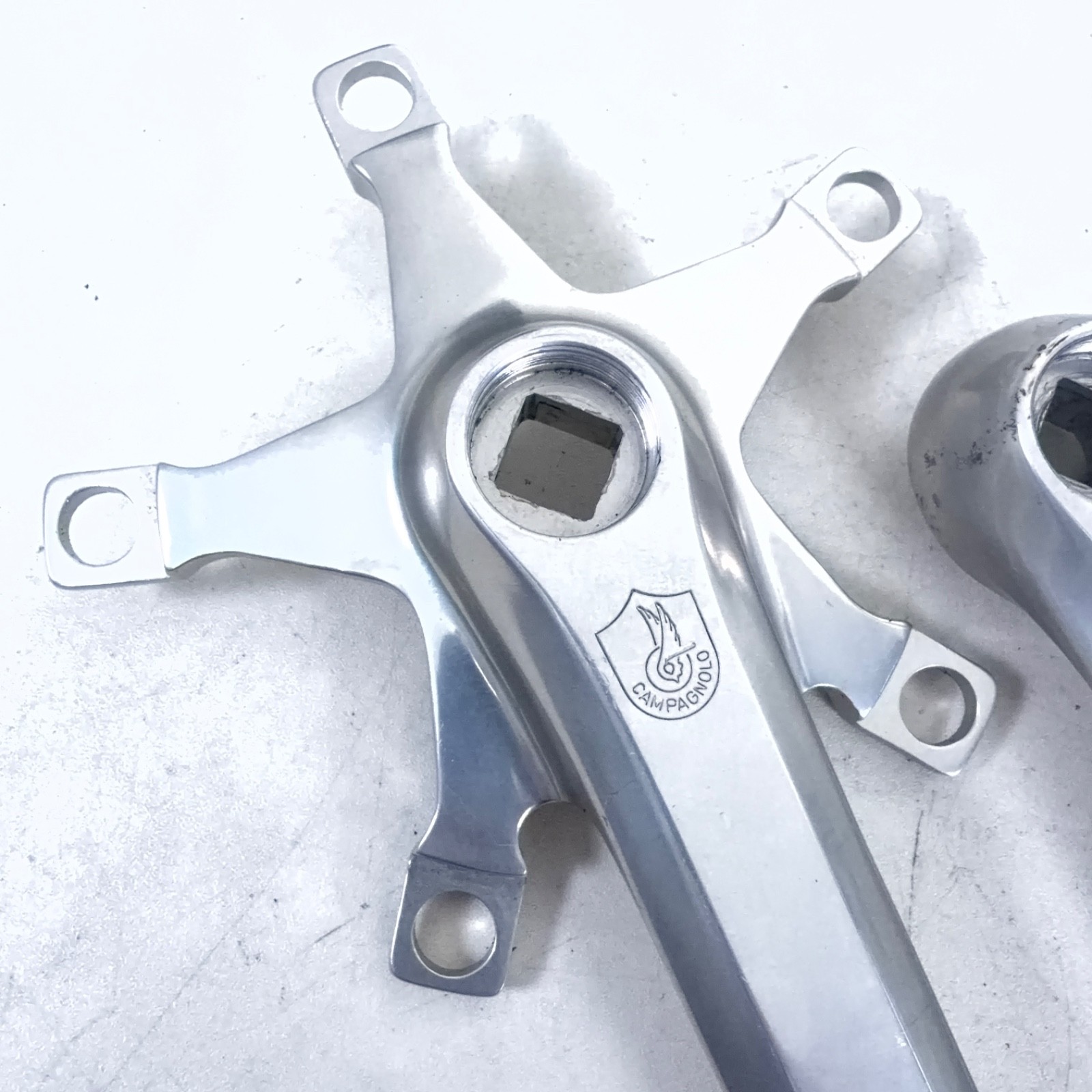 Vintage Campagnolo Triomphe Crank Set 116 BCD Shield Victory Double 170 mm