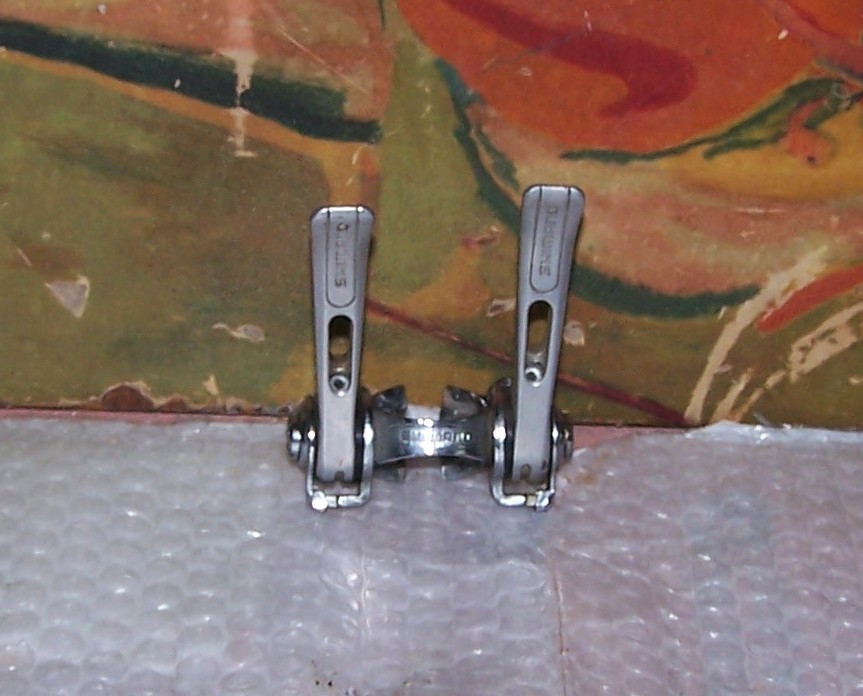 Shimano clamp-on friction shifters 28.6/ 6 spd.