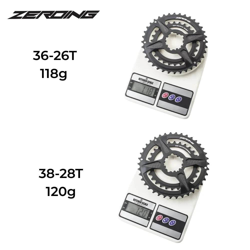 MTB Bicycle Crankset Chainwheel 36-26T 38-28T Round Double Chainring for SRAM