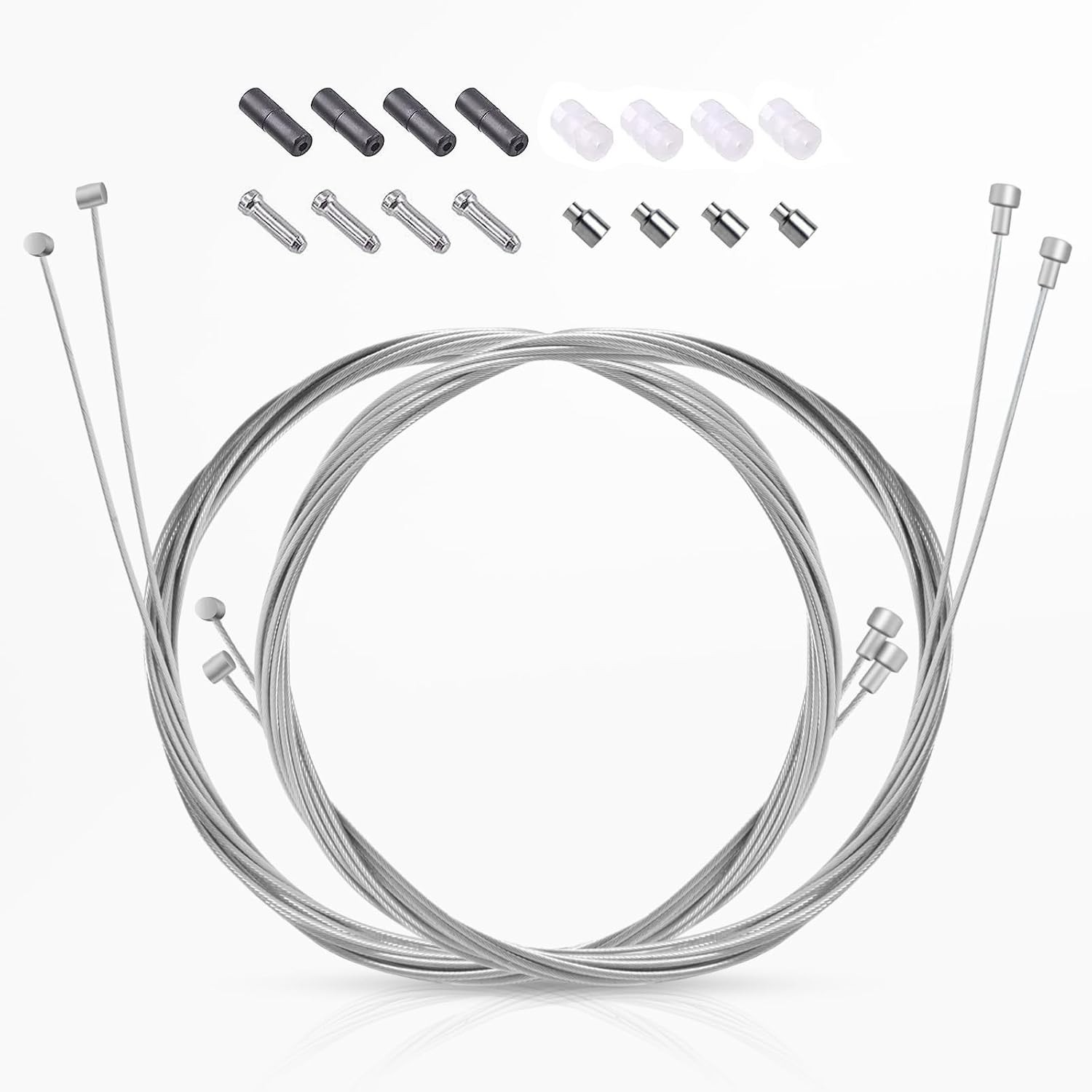 4PCS Universal Bike Brake Cable,Replaceable Brake Inner Wire Cable, Include Free