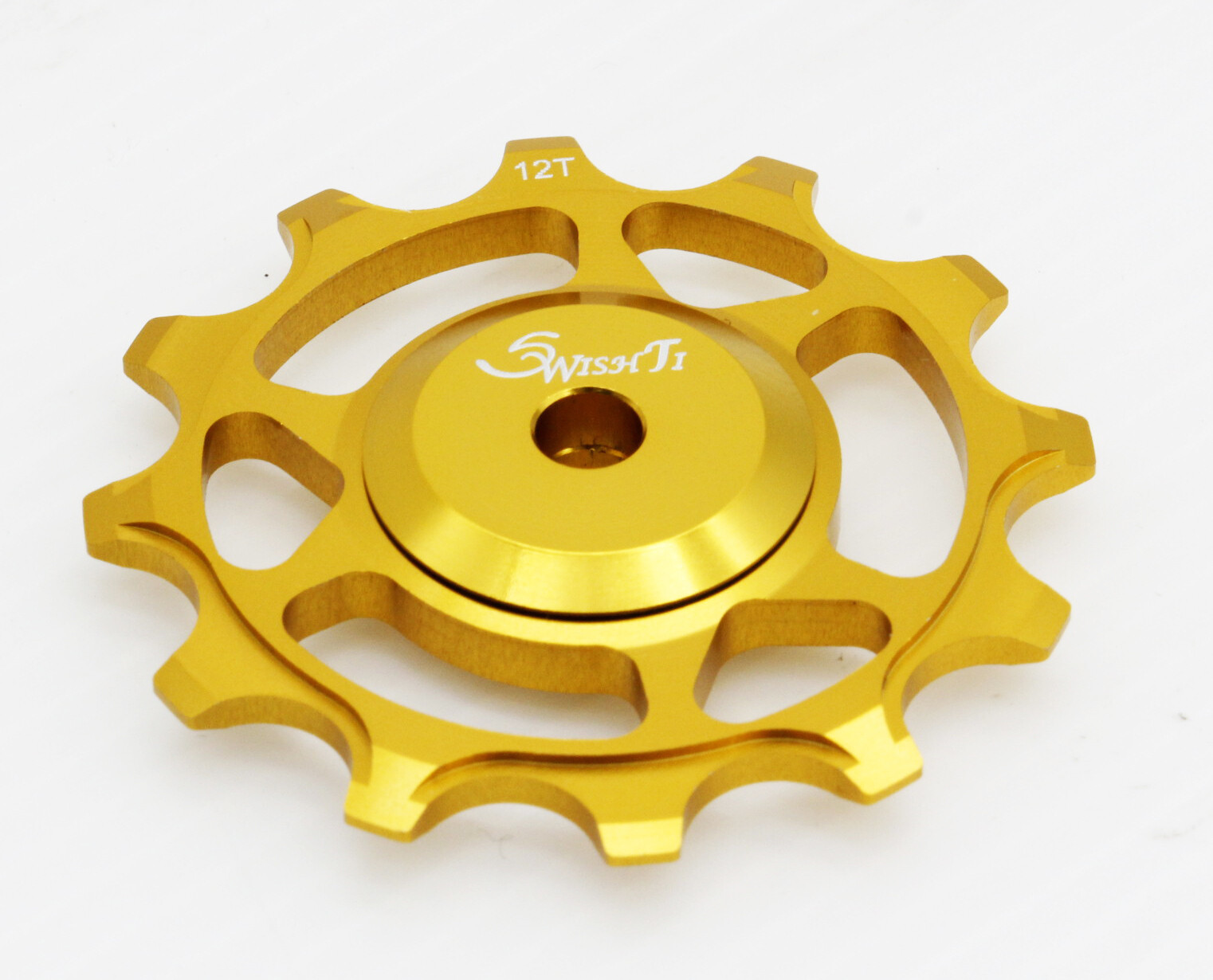 Swishti Narrow-Wide Bike Oversized Fully-CNC Derailleur Pulley 12T Gold