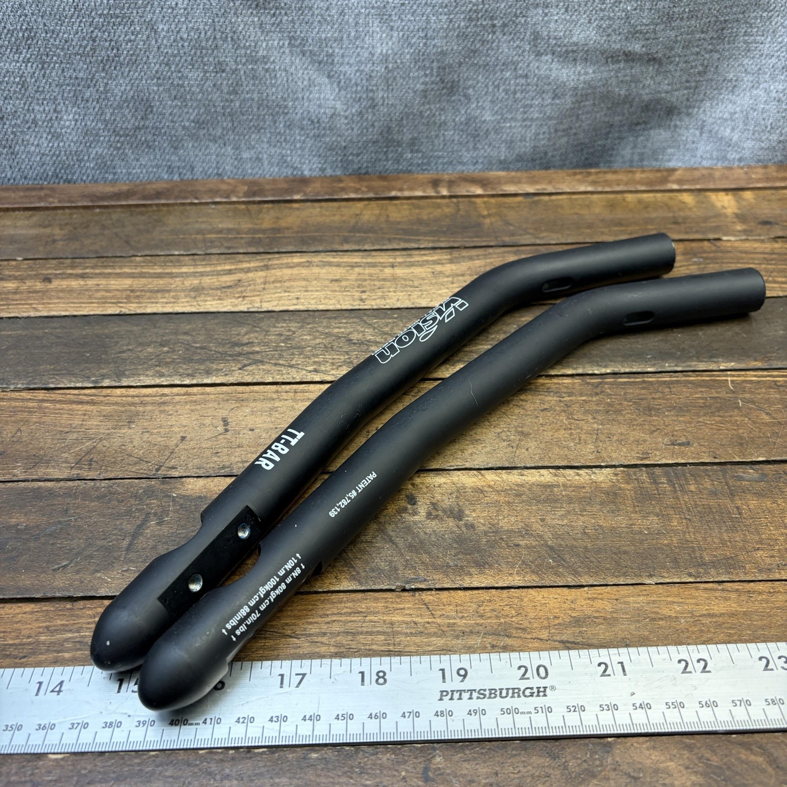 Vintage Vision TT-Bar Aerobar Clip On Extensions Alloy 270mm TT Tri Bar Bike