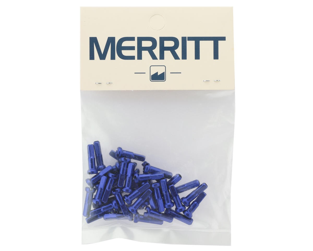 Merritt 14G Alloy Nipples (Blue) (Bag of 40) [SPOME8100BLU]