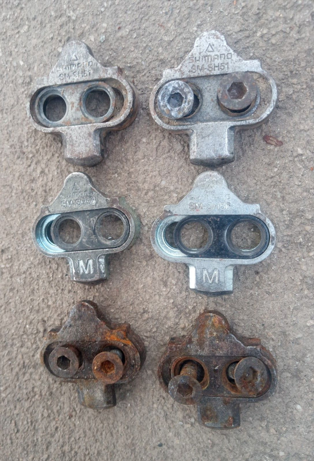 Shimano SPD 3-pairs!: SM-SH51 + SH56 Cleat set 6 degree Float -MTB CX gravel LOT