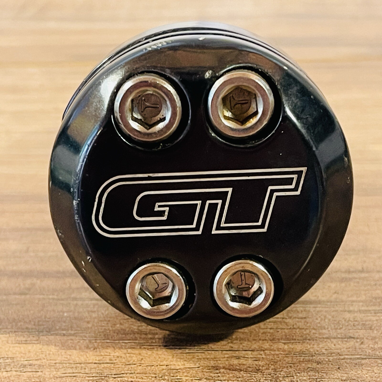 Vintage GT Piston BMX Stem 1 1/8 inch Threadless 4 Bolt Black 50mm