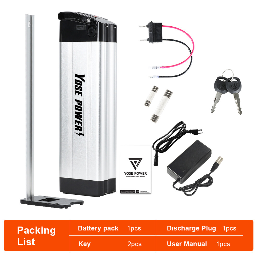 48V 36V 13Ah Silverfish Ebike Battery for 500W 750W 1000W Electric Bike Battery