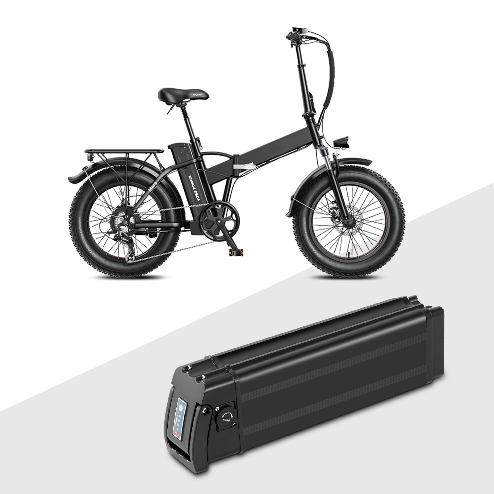 Heybike Ebike Battery 36V 48V 13Ah Cityscape Mars E bike Battery Replacement