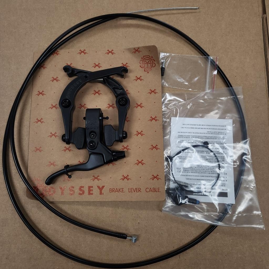 Odyssey Springfield Black U-Brake Kit for BMX Bike Hinged Lever OPEN PACKAGE