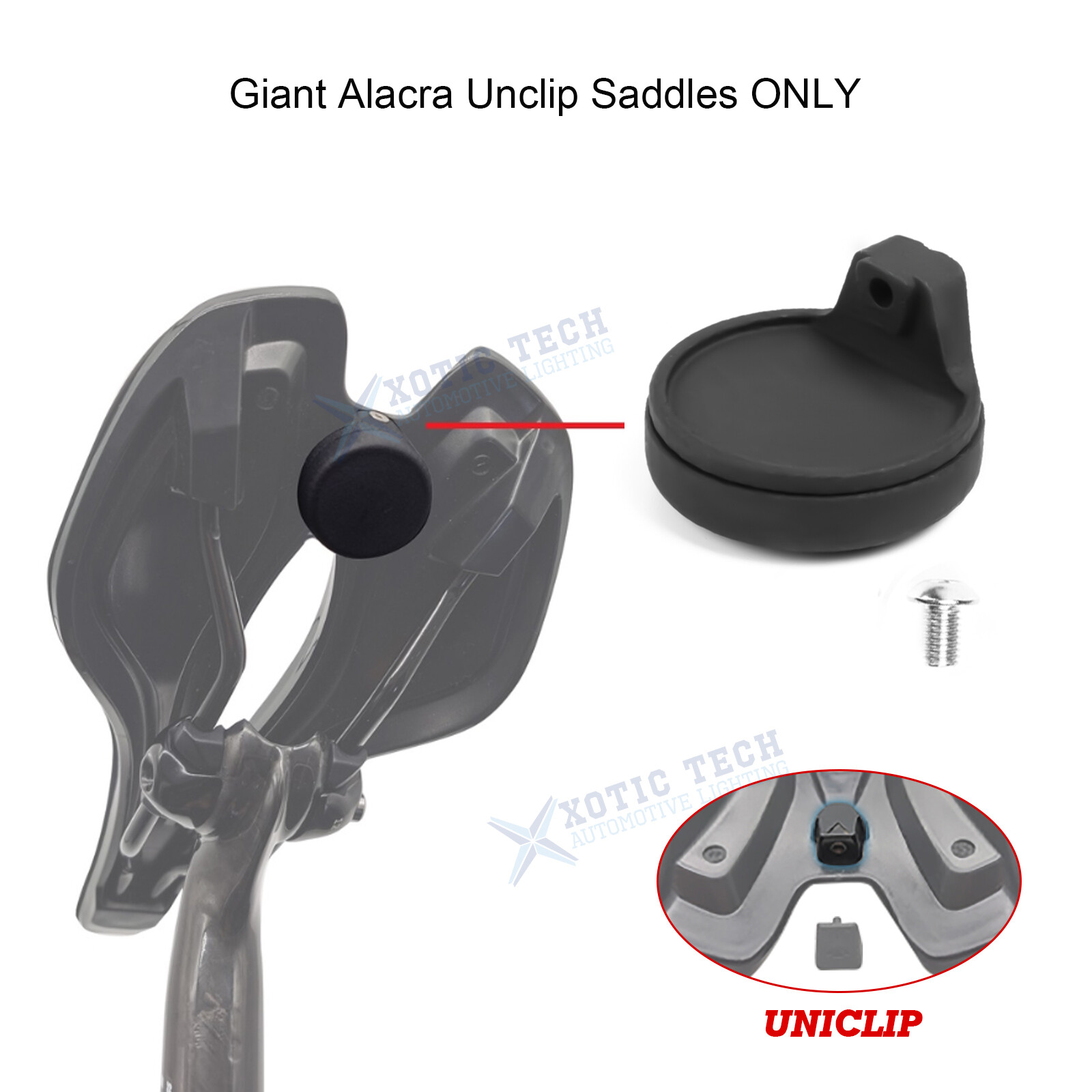 Bike GPS Tracker Saddles AirTag Holder Mount for Giant Alacra Unclip Saddles