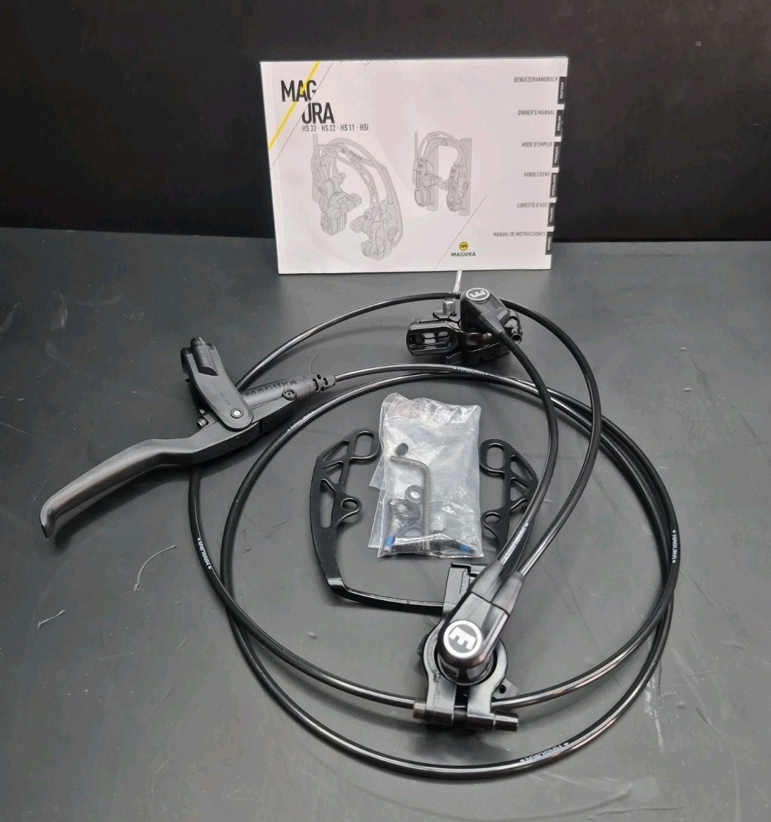 Magura HS11 Hydraulic Rim Brake EVO2 Black. Front or Rear. 2701214