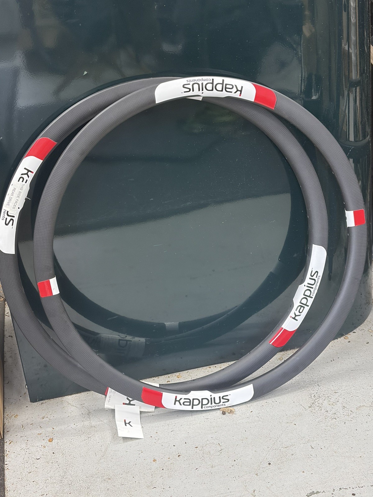NEW Kappius Components Carbon Tubular 700c Disc Brake Rims (2) 28 h NOS